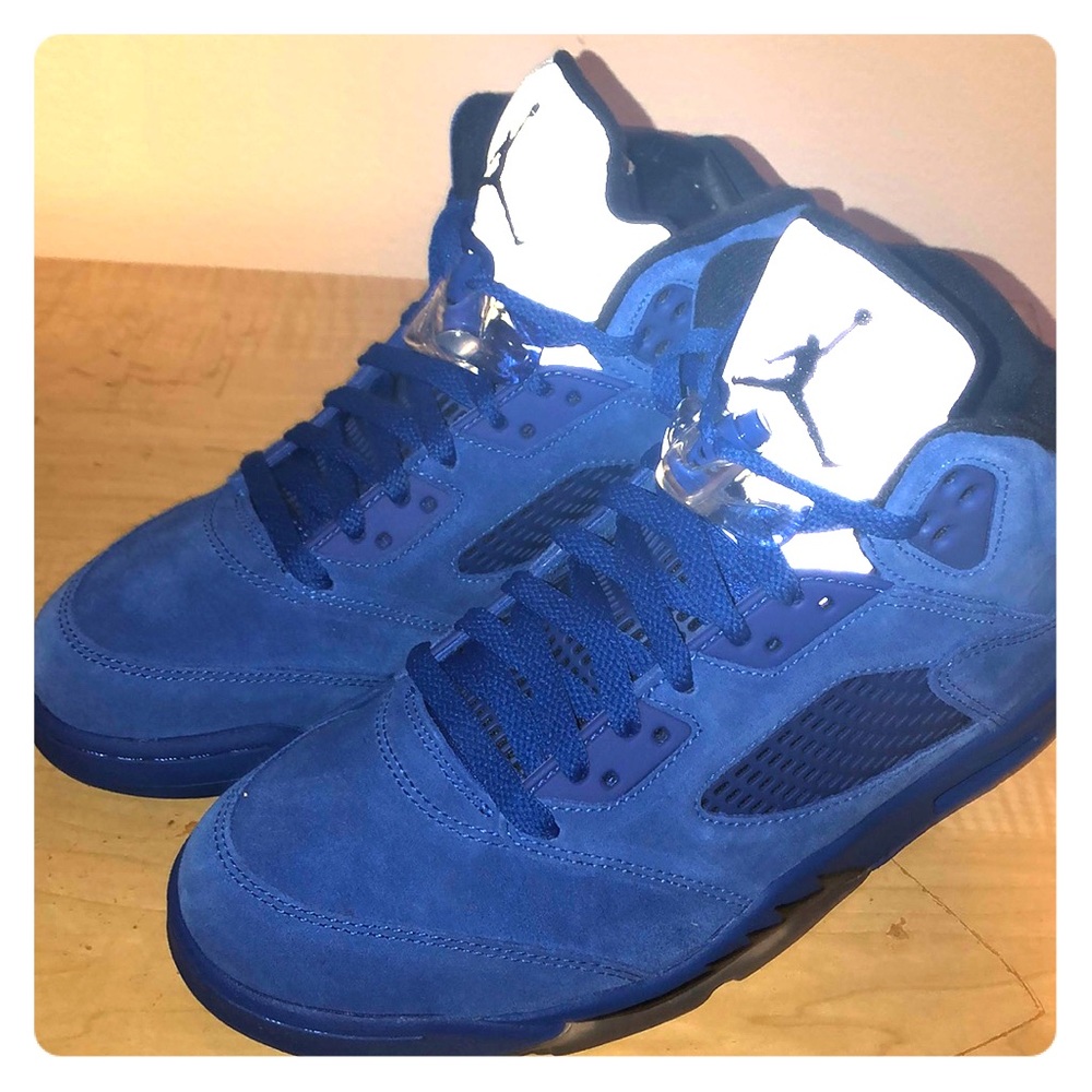 Air Jordan 5 Retro Blue Suede